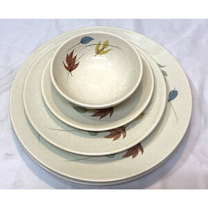 Vintage 1950s Franciscan ware Autumn Leaves Patten 5 Pieces